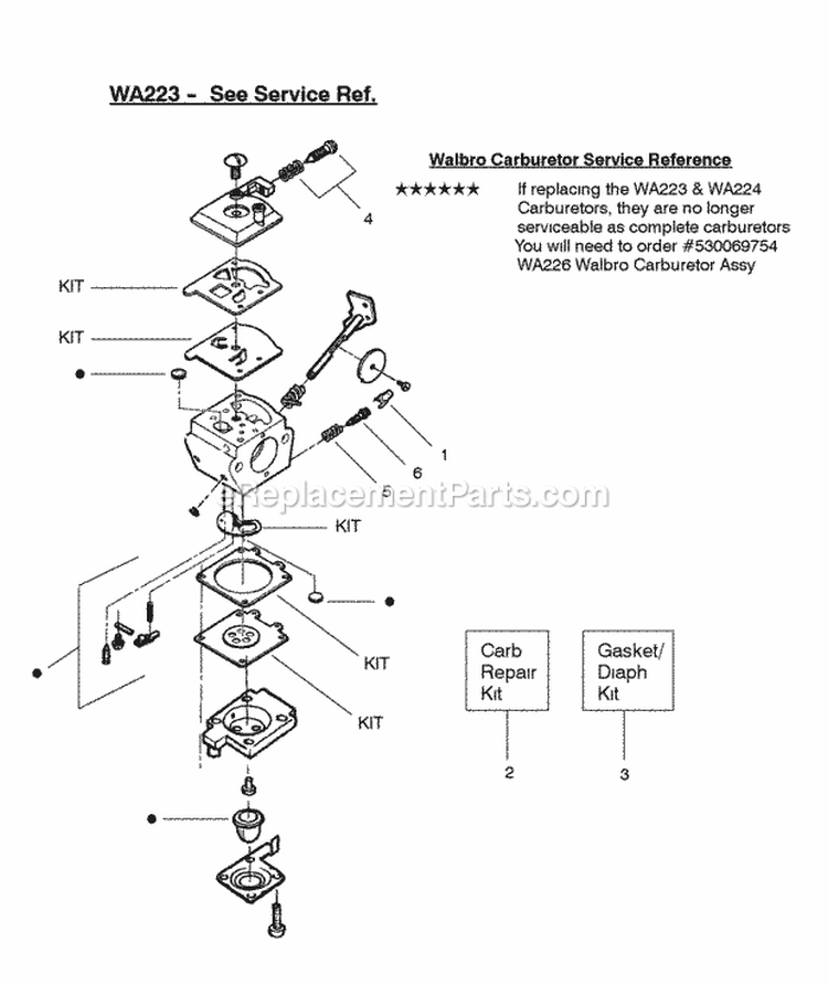Page A Diagram and Parts List for FEATHERLITE Plus Weed Eater Trimmer